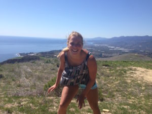 Rachelle Visser overlooking California
